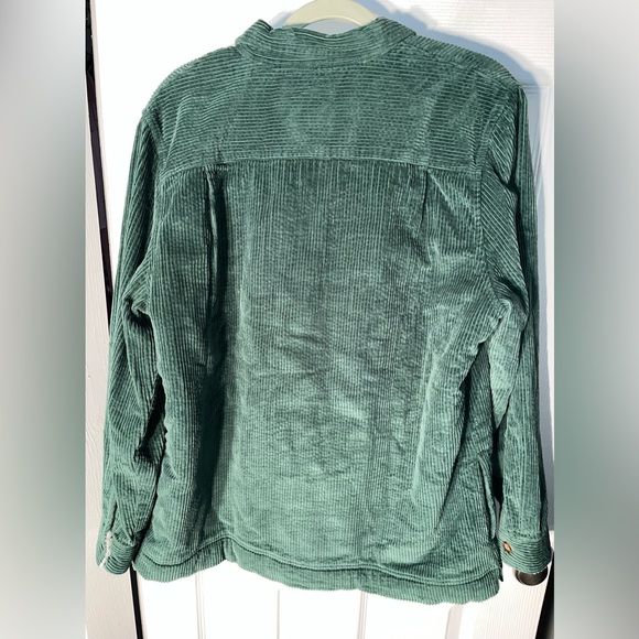 NWT Women’s L.L. Bean Corduroy Utility Sherpa Lined Jacket Shacket Button Large - Picture 9 of 10